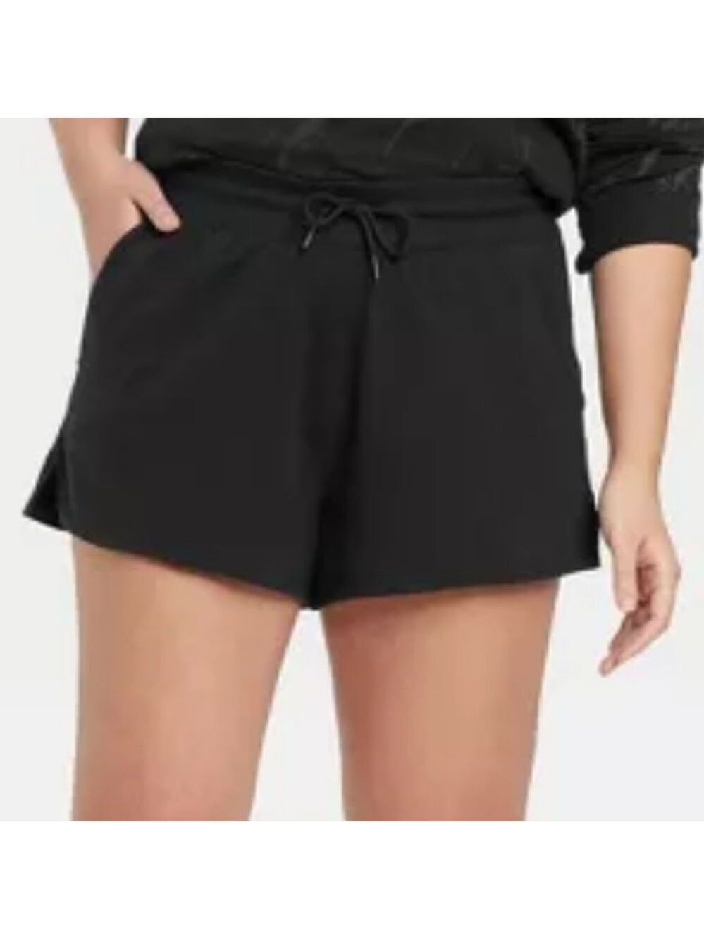 NWT Women's French Terry Shorts 3.5" - All in Motion  Color Slate   Size XXL - Picture 3 of 11